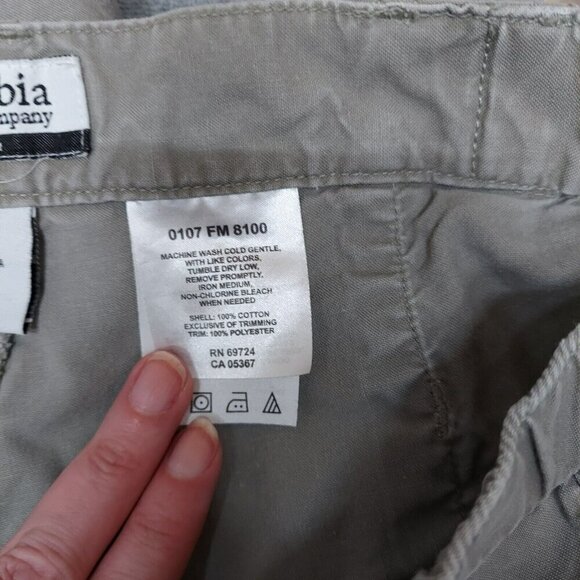 Columbia Mens Khaki Cargo Fishing Shorts With Adjustable Waistband & Mesh Pocket - Picture 10 of 11